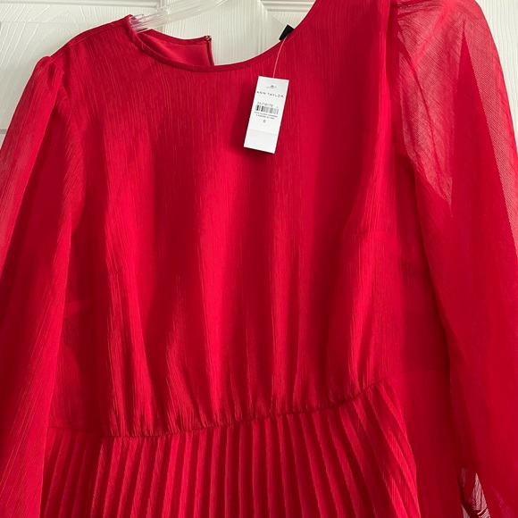 Ann Taylor Elegant Red Women's Dress - Picture 3 of 7